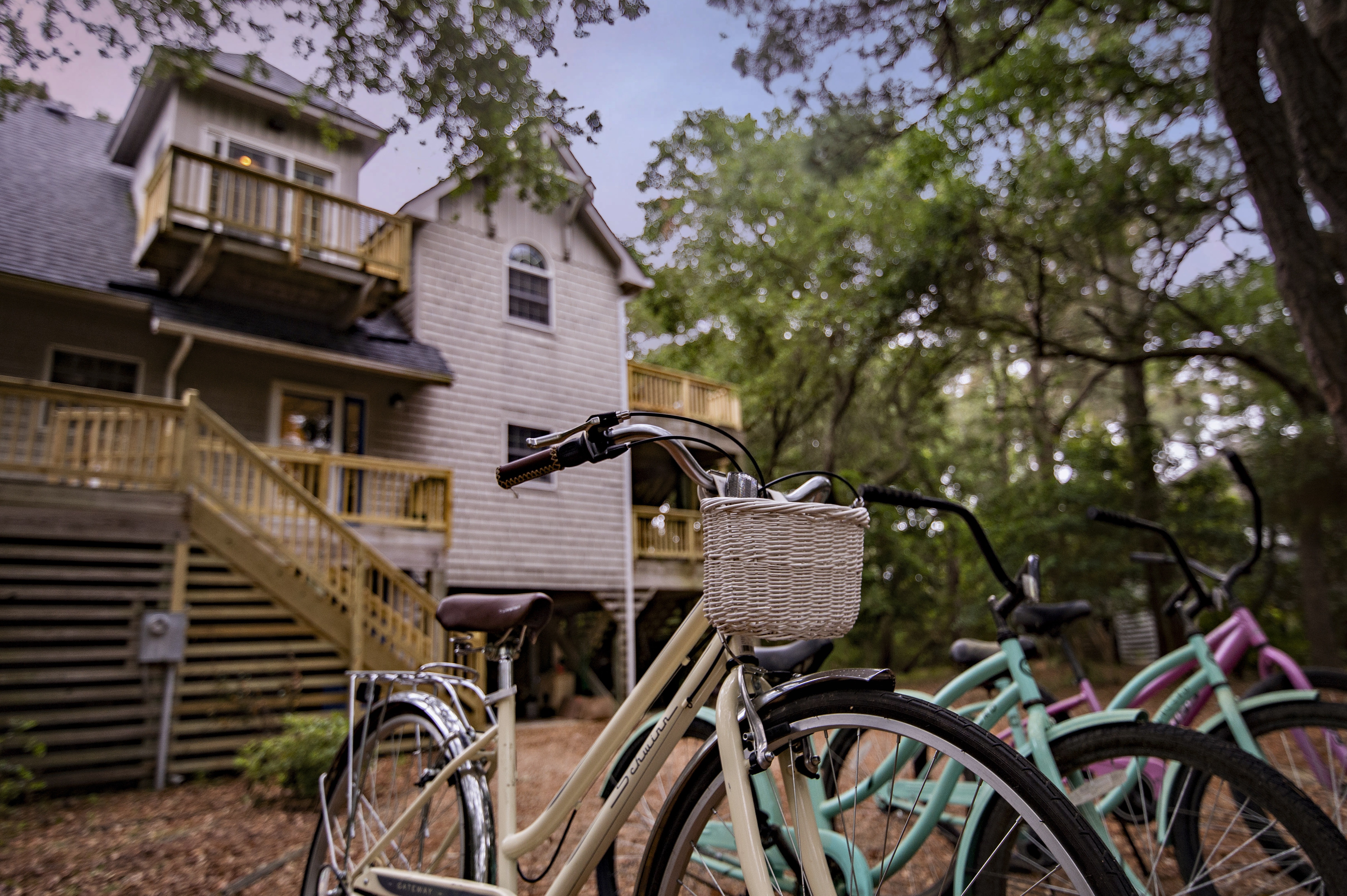 Bikes at dusk