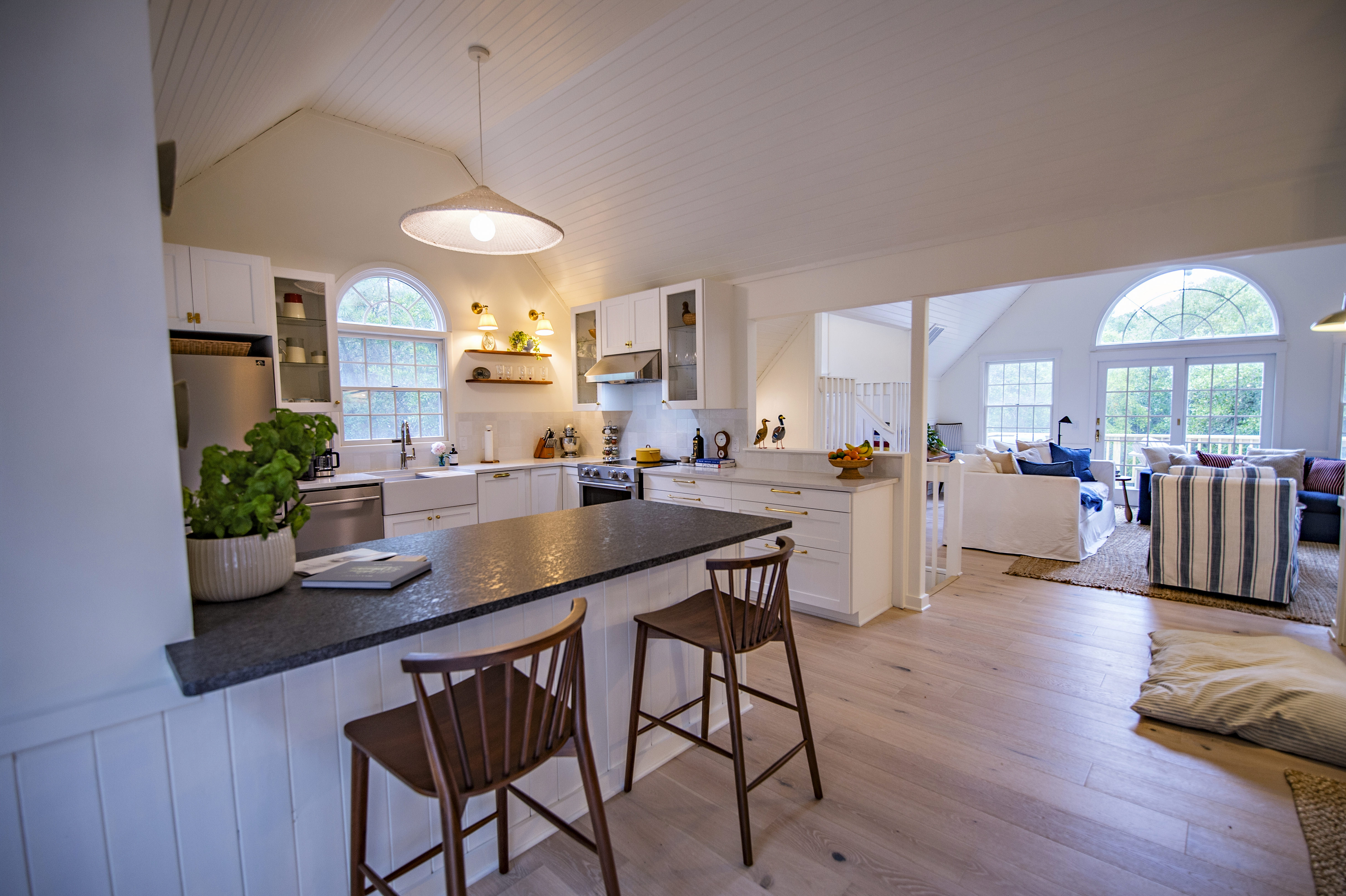 Kitchen open to living